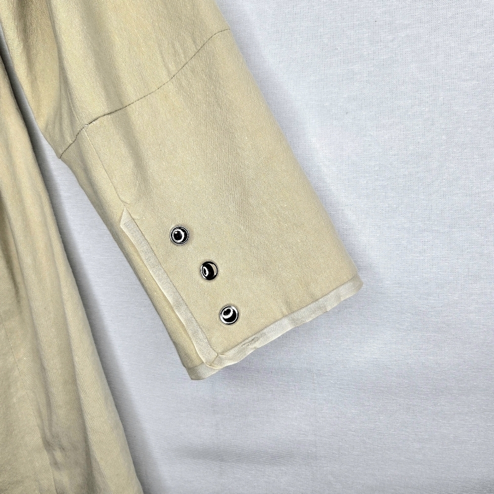 Per Se, by Carlisle Blazer/jacket. Khaki, Size 10. Linen - Picture 9 of 13